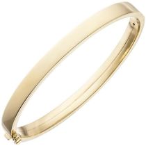 Armreif Armband oval 375 Gold Gelbgold Goldarmband Goldarmreif