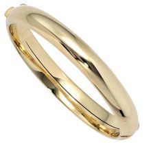 Armreif Armband oval 585 Gelbgold Goldarmreif Kastenschloss