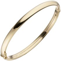 Armreif Armband oval mit Scharnier 375 Gold Gelbgold Goldarmreif