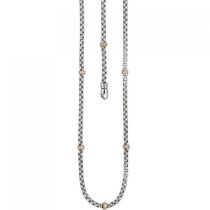 Collier Halskette 585 Gold Weißgold Rotgold bicolor 65 Diamanten 45 cm