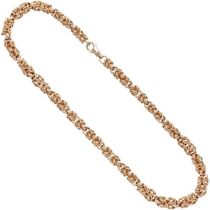 Collier Halskette 925 Sterling Silber Rotgold vergoldet 50 cm Kette