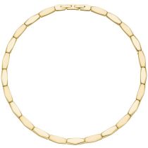 Collier Halskette Edelstahl gold-farben beschichtet 46 cm