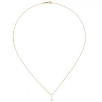 Collier Kette mit Anhänger 375 Gold Gelbgold 42 cm