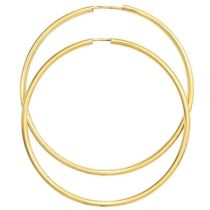 Creolen 585 Gold Gelbgold 46,7 mm Ohrringe Goldohrringe