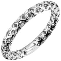 Damen Ring 925 Sterling Silber 3,1 mm breit