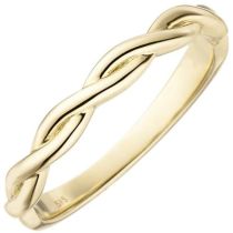 Damen Ring geflochten 585 Gold Gelbgold Goldring