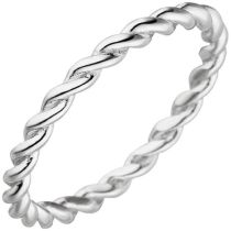 Damen Ring geflochten 925 Sterling Silber