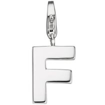 Einhänger Buchstabe F 925 Sterling Silber Anhänger für Bettelarmband