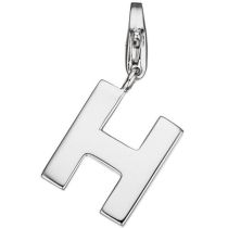 Einhänger Buchstabe H 925 Sterling Silber Anhänger für Bettelarmband