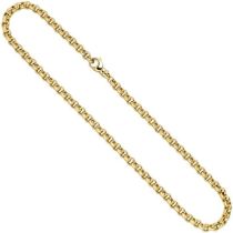 Erbskette 585 Gelbgold 6,1 mm 45 cm Halskette Goldkette Karabiner