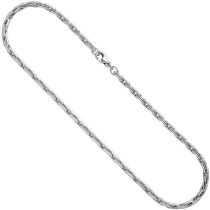 Halskette Kette 925 Sterling Silber rhodiniert 45 cm Silberkette Karabiner