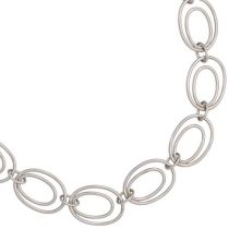 Halskette Kette 925 Sterling Silber rhodiniert 64 cm Silberkette Karabiner