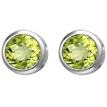 Ohrstecker 925 Sterling Silber 2 Peridote grün Ohrringe