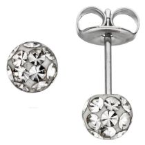 Ohrstecker Kugel Edelstahl SWAROVSKI® ELEMENTS Kugelohrstecker