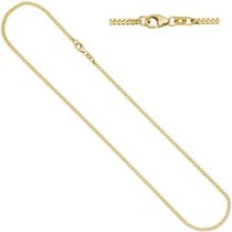 Panzerkette 333 Gelbgold 2,3 mm 70 cm Halskette karabiner