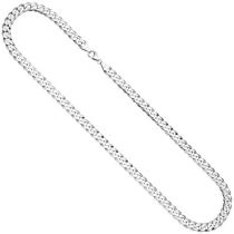 Panzerkette 925 Sterling Silber 55 cm Kette Halskette Silberkette Karabiner