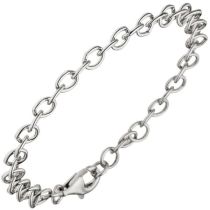 Rundankerarmband 925 Sterling Silber 19 cm Armband Silberarmband