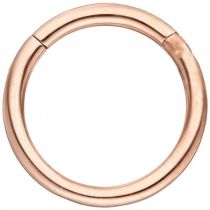 Segmentring Edelstahl rotgold farben Klick-System Ringstärke 1,2 mm