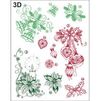 Silikon Stempel von Viva Decor 3D Weihnachts Motive Klassisch