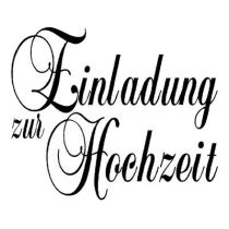 Stempel Einladung zur Hochzeit