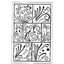 Stempel Filigran Mosaik  7 cm