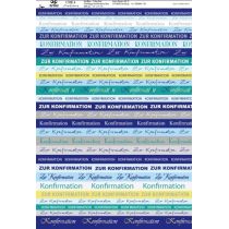 Schriftzüge Konfirmation magenta oder blau