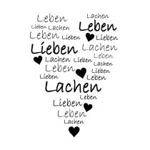 Stempel "Leben Lieben Lachen"