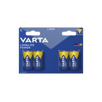 Baby-Batterie VARTA "Longlife Power" Alkaline, Typ C, LR14, 1,5V, 4er Pack