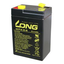 Bleiakku KUNG LONG "WP4,5-6", 6V, 4,5Ah, 70x47x101mm