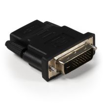 HDMI-Adapter HOLLYWOOD, HDMI Kupplung auf DVI Stecker, vergoldete Kontakte