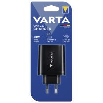 Ladeadapter VARTA, Wall-Charger, schwarz, 2x USB-A, 2x USB-C