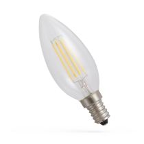 LED Filament Kerzenlampe, E14, 230V, 1W, 1800K - ultra warmweiß, klar