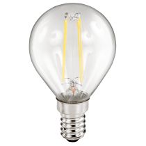 LED Filament Tropfenlampe McShine "Filed", E14, 2W, 260 lm, warmweiß, klar