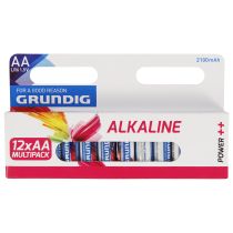 Mignon-Batterie GRUNDIG Alkaline, 1,5V, Typ AA/LR6, 12er-Pack