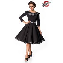 Belsira Premium Swing-Kleid,schwarz/weiß Größe 3XL