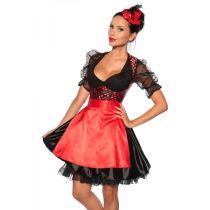 Dirndl,schwarz/rot Größe L