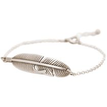 Gemshine - Armband - Feder - Silber - Boho