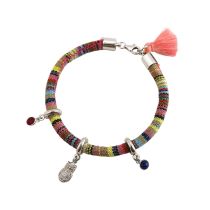 Gemshine - Damen - Armband - 925 Silber - AZTEC - Uhu - Eule - Rubin - Rot - Saphir - Blau