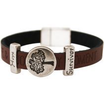 Gemshine - Damen - Armband - Lebensbaum - WISHES - Braun - Dunkel - Magnetverschluss - Hope - Survivor