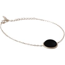 GEMSHINE Damenarmband mit schwarzen Onyx Edelstein