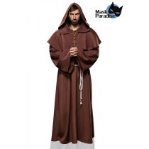 Mönchkostüm: Monk braun Größe XL-2XL