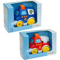 SpielMaus Baby Press & Go Fahrzeuge, sortiert, 1 Stück