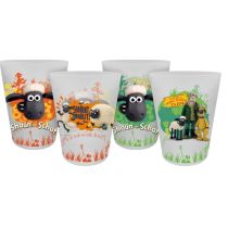 Trinkbecher Shaun das Schaf 4er Set 300ml