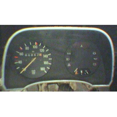 Armaturen Einsatz Audi 50 / VW Polo / Derby * 86 Display weiß 180 km/h / Tacho / Tank Anzeige / Temperatur WL | MAV - [ 4664 ]