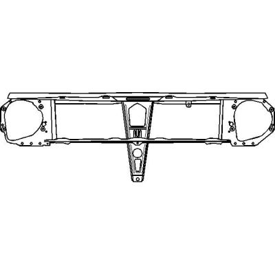 Frontblech Schloßträger VW Golf 2 Jetta 2* 19 - 9.83 - 8.91 - Reparaturblech / Karosserieteil - gebraucht | MAV - 26110