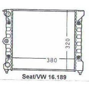 Kühler VW Polo / Derby 1 / 2 86 / 86C .1 GT 1.3 CU / ME Variante - VAG / VW / Audi 9.73 - 8.90 - Kühlsystem Wa | MAV - [ 2258 - CU - ME ]