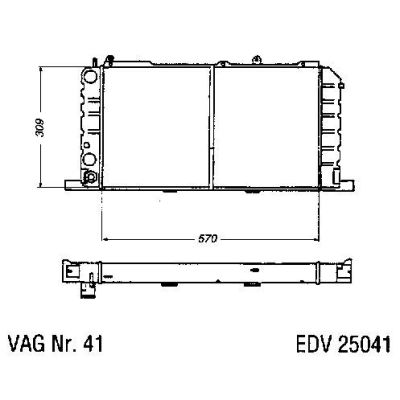 NEU + Kühler Audi 80 / 90 81 / 85 / + GLE 1.6 / 1.6 TD Schaltgetriebe / Automatic / Klimaanlage - VAG / VW / A | MAV - 45236