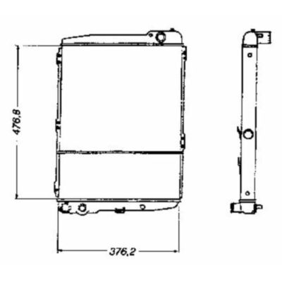 NEU + Kühler Audi 80 / 90 89 2.0 Schaltgetriebe / Klimaanlage - VAG / VW / Audi 9.86 - 8.91 - Audi Coupe / Cab | MAV - 45252 [ 89 ]