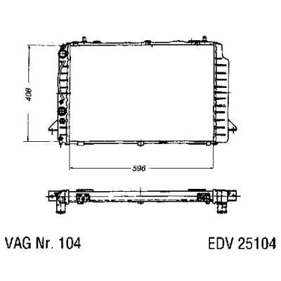 NEU + Kühler Audi 80 / 90 B4 1.9 TDi Schaltgetriebe / Klimaanlage - VAG / VW / Audi 9.91 - 8.xx - Kühlsystem W | MAV - 45297