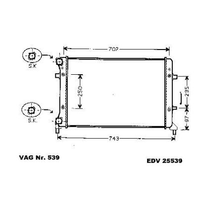 NEU + Kühler Audi A 3 8P 1.6 / 1.6 - 16V FSi / 2.0 - 16V FSi Schaltgetriebe / Klimaanlage - VAG / VW / Audi 9. | MAV - 45377 [ Audi ]